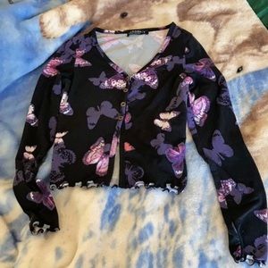 Crop top long sleeve